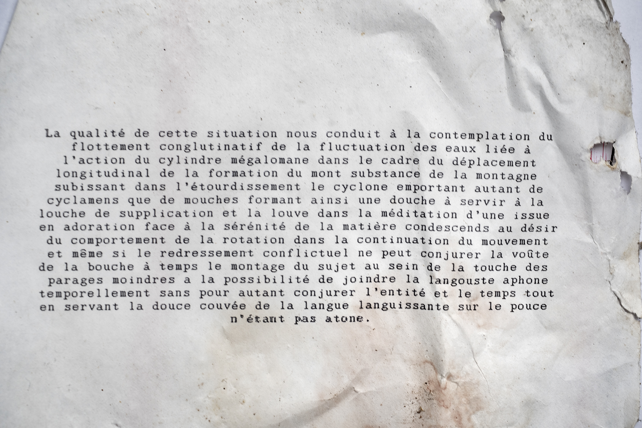 La qualité de cette situation