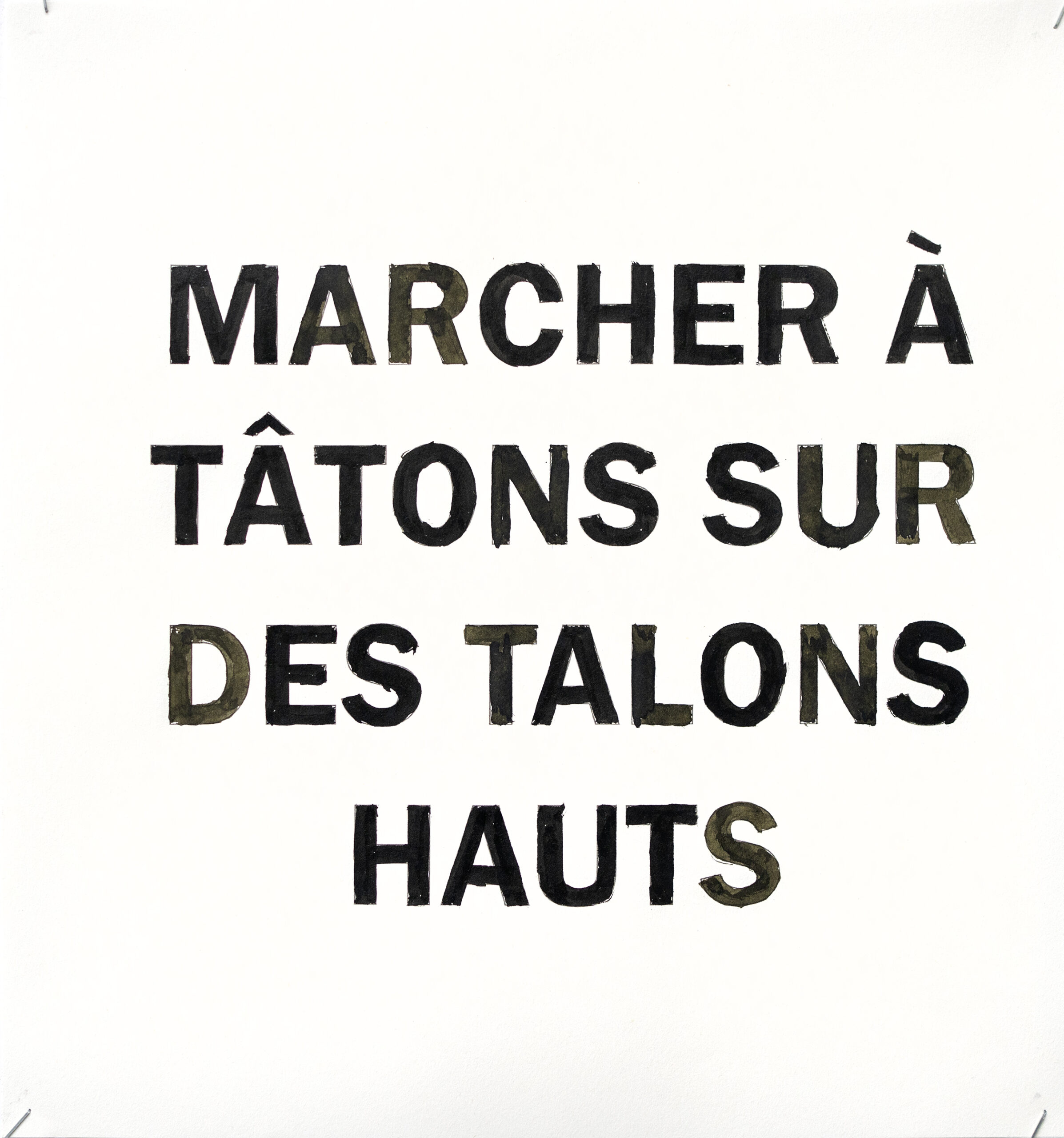 Marcher à tâtons