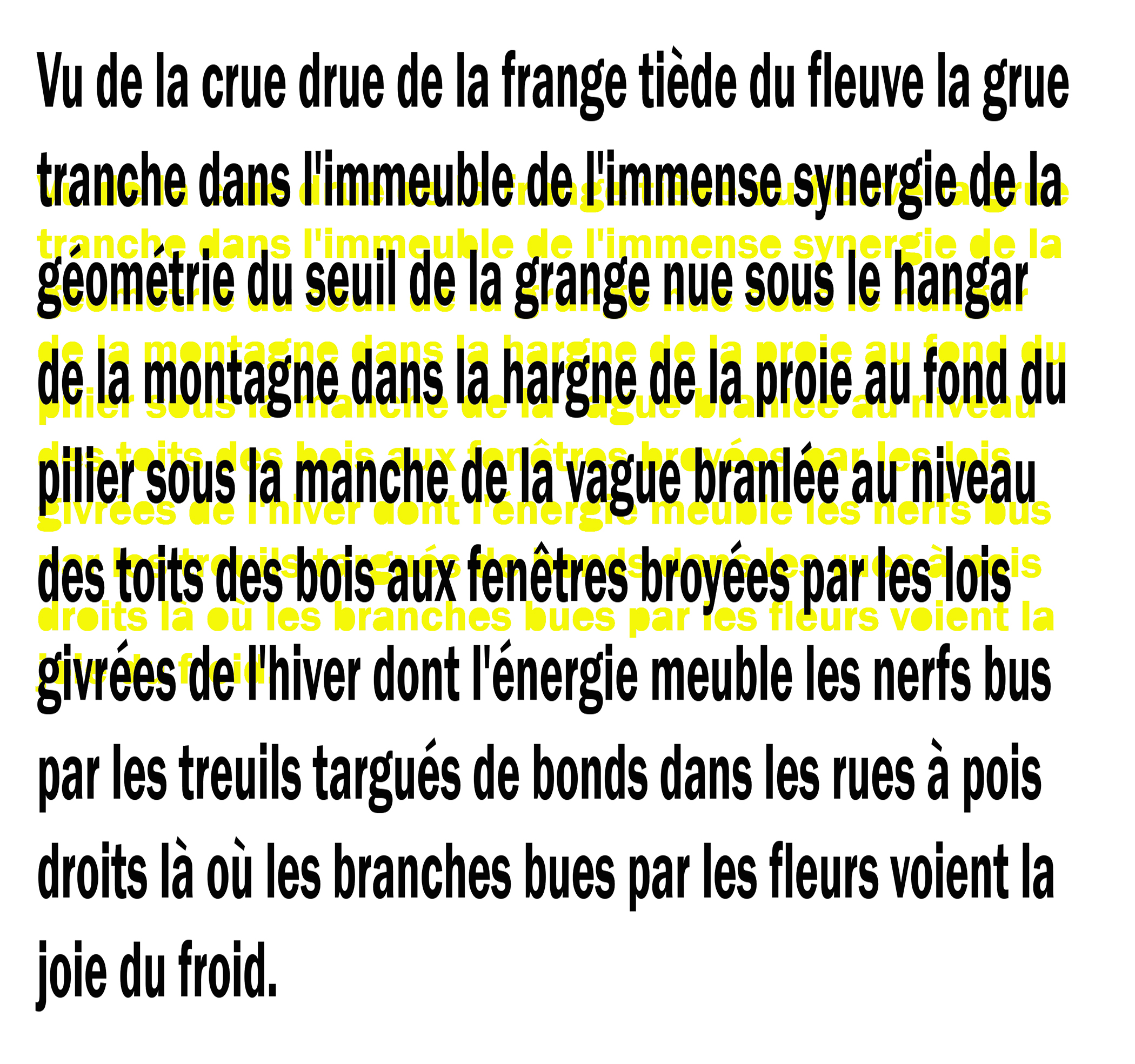 Vu de la crue drue